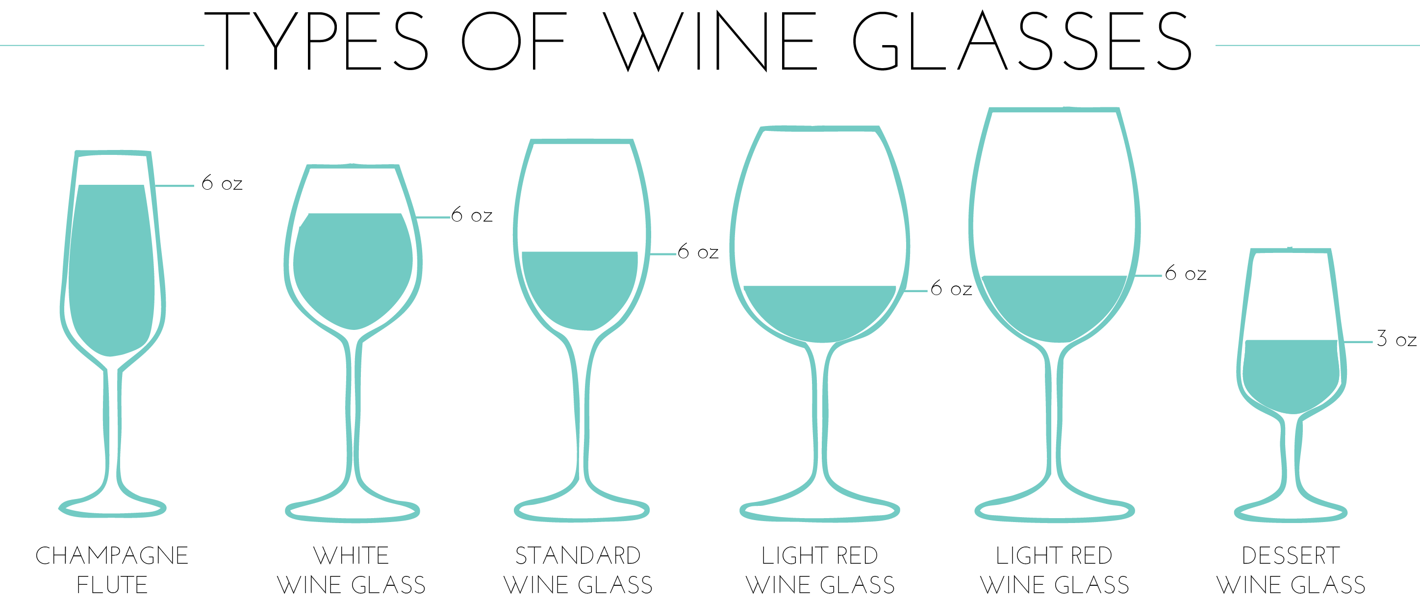 wine glass shapes and names
